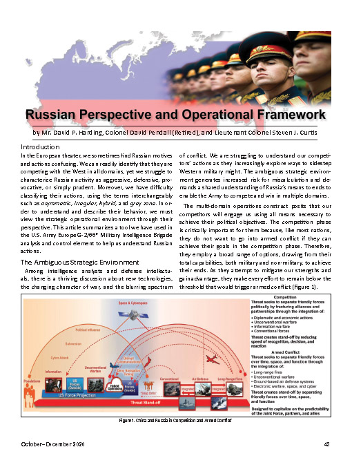 Russian Perspective and Operational Framework — 05 Mar 2021