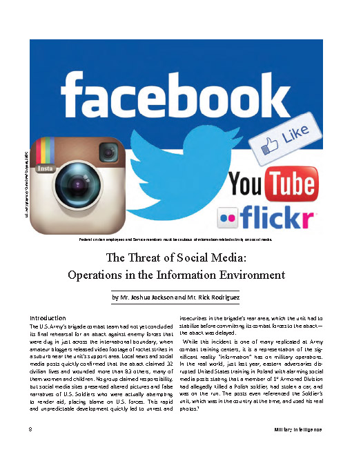 The Threat of Social Media: Operations in the Information Environment — 13 Sep 2021