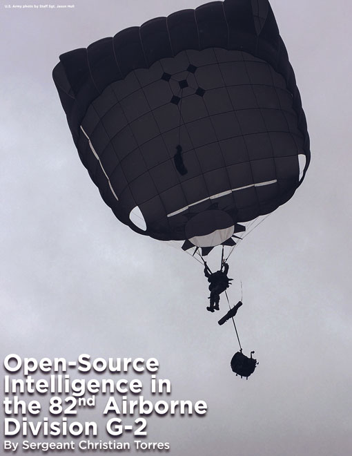 Open-Source Intelligence in the 82nd Airborne Division G-2 — 26 Apr 2022