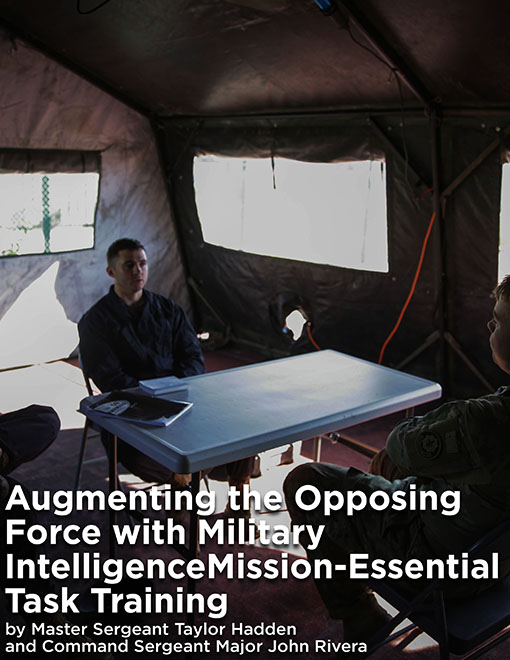 Augmenting the Opposing Force with Military Intelligence Mission-Essential Task Training